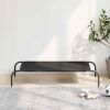 Elevated Dog Bed Black Oxford fabric and powder-coated steel Medium