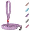 Recycled Cotton Dog Leash 1in - 6 Ft Eco Friendly Collar for Small Medium Large Dogs Reflective Dog Leash Strong Leashes