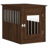Dog Crate Furniture Brown Oak 21.7"x29.5"x25.6" Engineered Wood