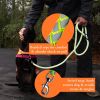 Reflective Dog Leash 6 Ft Long Heavy Duty and Durable for Large and Medium Breeds Rope Tangle Free Braided Leash with Comfortable Handle