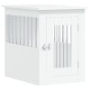 Dog Crate Furniture White 17.7"x24.4"x23.2" Engineered Wood